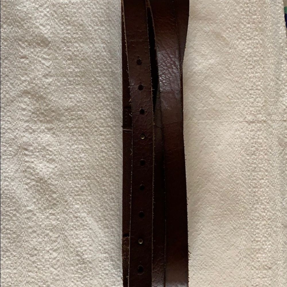 Dark brown leather Anthropologie belt